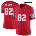 Youth NCAA Ohio State Buckeyes Garyn Prater #82 College Stitched 2018 Spring Game Authentic Nike Red Football Jersey RA20W83EM